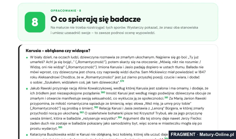 Fragment strony 39 opracowania „Romantyczność” i ballady: o co spierają się badacze