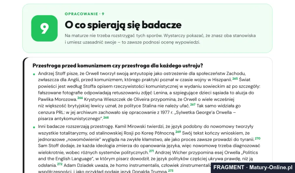Fragment strony 53 opracowania „Rok 1984”: o co spierają się badacze