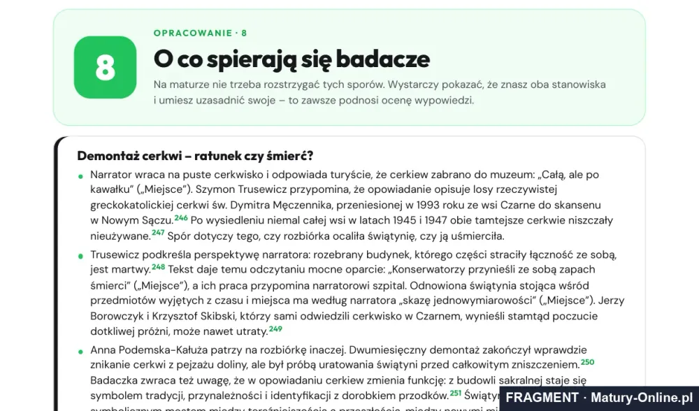 Fragment strony 35 opracowania Współczesność: o co spierają się badacze